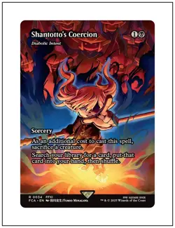 1x Shantotto's Coercion - Diabolic Intent, Showcase Magic MTG NM - Image 1