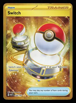 Switch 206/165 Secret Rare Scarlet & Violet 151 Pokemon Card - Image 1
