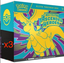 x3 Pokemon Ascended Heroes Elite Trainer Box (ETB) ✅ Confirmed Presale ✅ - Image 1
