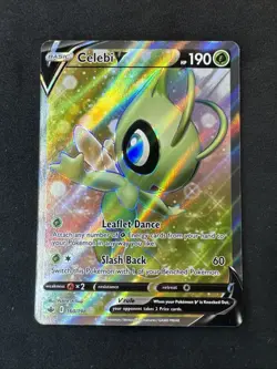 Celebi V (Full Art) 160/198 Swsh06: Sword & Shield - Chilling Reign Holo Pokemon - Image 1