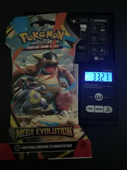 (VERY HEAVY) 33.27g Pokemon TCG Mega Evolution Sleeved Booster Pack (SEALED)✅ - Image 1