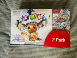 Pokemon TCG Prismatic Evolutions Costco Bundle ETB with Booster, New and Sealed - Image 1