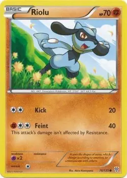 Pokemon TCG Plasma Storm - Riolu 76/135 - Image 1