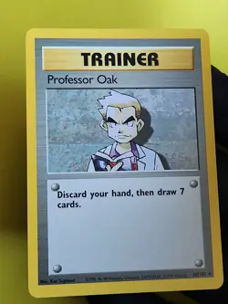 Pokemon TCG Professor Oak Base Set 88/102 Regular Unlimited Uncommon Vintage LP - Image 1