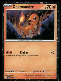 Pokemon Cards Charmander 047 Scarlet & Violet Promo COSMOS HOLO NM - Image 1