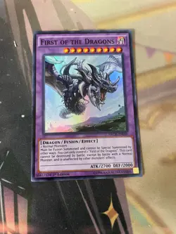 YUGIOH - FIRST OF THE DRAGONS - SUPER RARE - 1ST ED - NM - NECH - Image 1