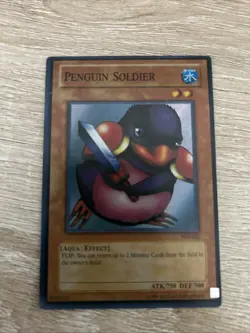 Yu-Gi-Oh! TCG Penguin Soldier Joey SDJ-022 1st Edition Super Rare - Image 1