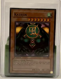 Yu-Gi-Oh! KAZEJIN - MRD-026 - SUPER RARE 1st Edition - VLP - EXCELLENT CONDITION - Image 1