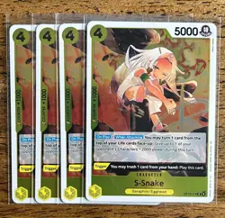 One Piece TCG - S-Snake OP13-114 Playset (x4) - Carrying on His Will - English - Image 1
