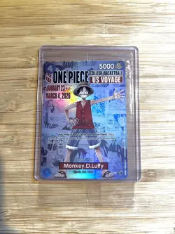 2026 One Piece Monkey D. Luffy US Voyage College Basketball P-055 Rutgers Game - Image 1