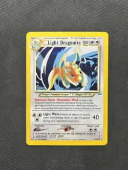 Pokemon TCG Light Dragonite 14/105 Neo Destiny Holo! LP Condition! See Desc. - Image 1