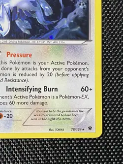 Lugia 78/124 Fates Cracked Ice Holo Fates Collide 2016 Pokemon TCG LP/NM - Image 4