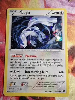 Lugia 78/124 Cracked Ice Holo Fates Collide Deck Exclusive Pokemon TCG LP - Image 1