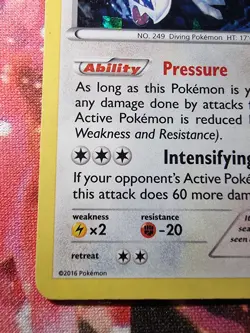 Lugia 78/124 Cracked Ice Holo Fates Collide Deck Exclusive Pokemon TCG LP - Image 5