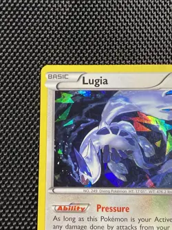 Pokemon TCG Lugia Fates Collide 78/124 Exclusive Cracked Ice Holo Rare LP - Image 2