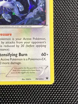 Pokemon TCG Lugia Fates Collide 78/124 Exclusive Cracked Ice Holo Rare LP - Image 4