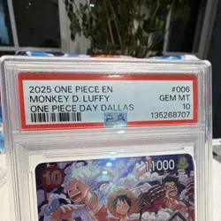 PSA 10 Monkey.D.Luffy ST10-006 One Piece Day Dallas 2025 Foil - Image 4