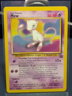 Vintage Pokemon TCG - Mew 8 Black Star Promo Regular (Non-holo) [LP+/NM] - Image 1
