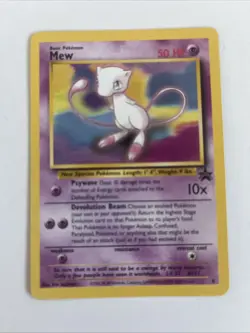Pokemon TCG Mew Black Star Promo #8 Non-holo Wizards 2000 Vintage - Image 1