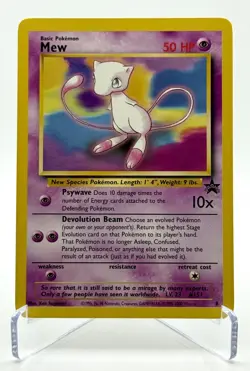 Pokemon TCG Mew Black Star Promo 8 WOTC 2000 Regular Non Holo Vintage Rare - Image 1