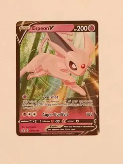 Pokemon TCG Espeon V - SWSH201 Black Star Promo Near Mint - Image 1
