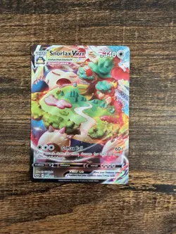 Pokemon TCG Snorlax VMAX Sword & Shield Base Set 142/202 - Image 1