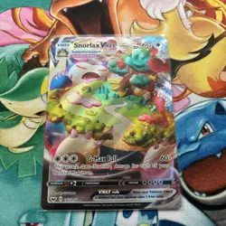Pokemon TCG Snorlax VMAX Holo Ultra Rare Sword & Shield Base Set 142/202 NM/ - Image 2
