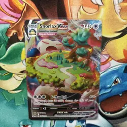 Pokemon TCG Snorlax VMAX Holo Ultra Rare Sword & Shield Base Set 142/202 NM/ - Image 3