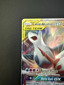 2019 Pokemon Sun Moon Team Up Latias Latios GX Full Art #113/181 NM - Image 2