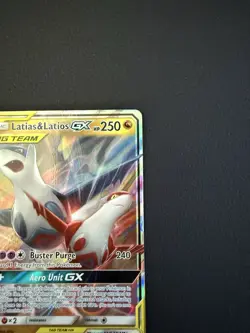 2019 Pokemon Sun Moon Team Up Latias Latios GX Full Art #113/181 NM - Image 3
