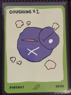 Coughing x2 00110 Dysfunctional Passholder Pokenot Pokenots 151 Card - Image 1