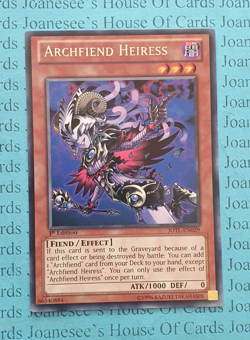 JOTL-EN029 Archfiend Heiress Rare Yu-Gi-Oh Card 1st Edit New - Image 1