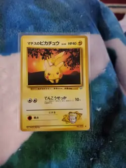 Lt. Surge's Pikachu No. 25 Japanese Gym Pokemon Card - Pocket Monsters - Played - Image 1