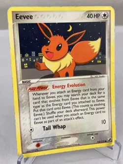 Eevee 55/115 - EX Unseen Forces Pokemon Card - Heavily Played - Image 2