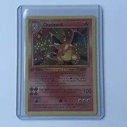 Custom art Charizard 4/102 1st edition Pokemon style Card - Image 3