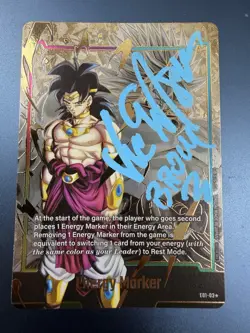 Dragon Ball Super Card Game Fusion E01-03 Broly Vic Mignogna Auto - Image 1