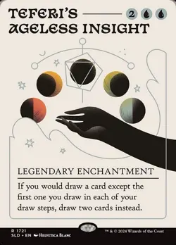 🧙Teferi’s Ageless Insight R 1721 FOIL Secret Lair MTG - Image 1
