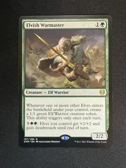 Elvish Warmaster 167 - R - Promo Pack: Kaldheim - Normal - MTG - LP - Image 1