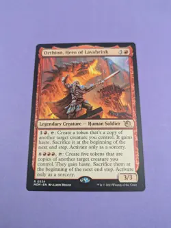 MTG: Magic The Gathering: Orthion, Hero of Lavabrink- Rare- Near Mint - Image 1