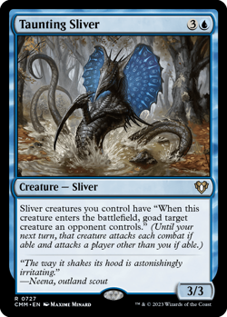 mtg magic Taunting Sliver ENGLISH slivoide moqueur commander masters - Image 1
