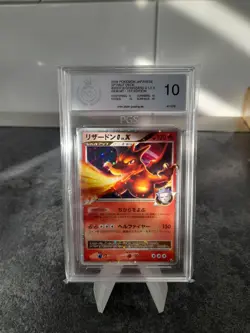 Pokemon Glurak Charizard G LV.X 1st Edition 001+002/016 SP Half Deck Japanisch - Image 2