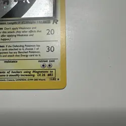 Pokemon TCG Dark Magneton 11/82 Team Rocket Holo Rare LP/NM - Image 3