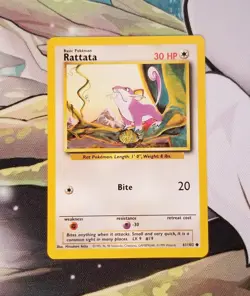 NM Rattata 61/102 Pokemon TCG Base Set WoTC - Image 1