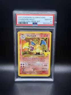 PSA 10 Charizard 4/102 Pokemon Celebrations Classic Collection Base Set Holo - Image 1