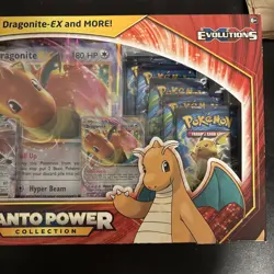 Pokemon TCG XY Evolutions Kanto Power Collection Box Dragonite Pidgeot EX Sealed - Image 4