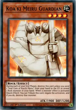 Yugioh Koa'ki Meiru Guardian SESL-EN048 1st Edition Super Rare NM - Image 1