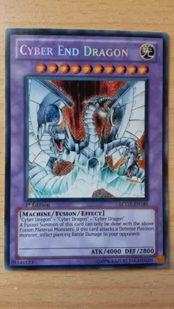 Yu-Gi-Oh! Cyber End Dragon LCGX-EN181 1st Ed Secret Rare NEAR MINT Format Edison - Image 2