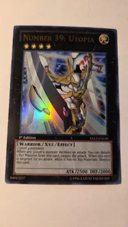 Yugioh - Number 39: Utopia - YS12-EN039 - 1st Edition - LP - Image 1