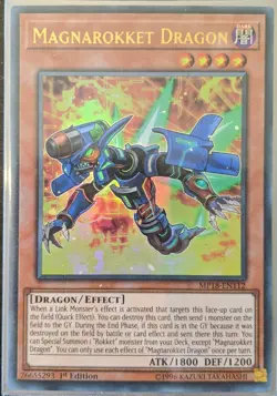 YuGiOh Magnarokket Dragon Ultra Rare MP18-EN112 NM 1st Edition - Image 1