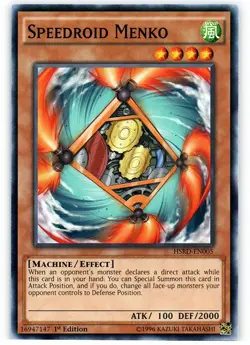 1x (NM) Speedroid Menko - HSRD-EN005 - Common - 1st Edition YuGiOh - Image 1